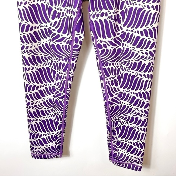 CK Bradley Purple Patterned Cropped Leggings - Picture 4 of 9